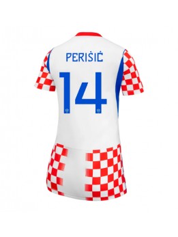 Billige Kroatia Ivan Perisic #14 Hjemmedrakt Dame VM 2026 Kortermet